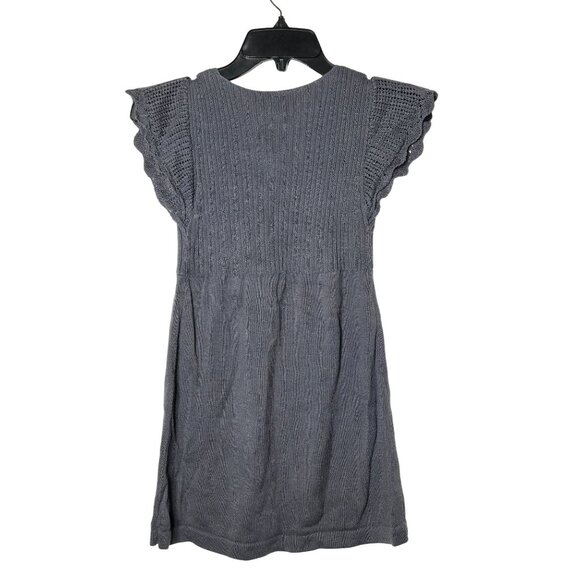 Old Navy Girls Crochet Knit Babydoll Sweater Size XL 14 Dark Academia Y2K Preppy - Picture 3 of 9